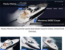 Tablet Screenshot of mackymarine.com